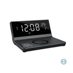 Беспроводное зарядное устройство с часами Cyber, TM TEG с вашим лого